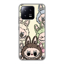 Чехол с Лабубу на Xiaomi 13 (Коллаж Лабубу)
