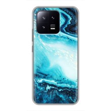 Мраморный чехол на Xiaomi 13 (VPrint) (Голубой мрамор)
