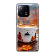 Чехол с уникальным дизайном «Осень с кофе» для Xiaomi 13 – Кофе на природе