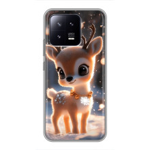 Яркий чехол для Xiaomi 13 с Зимними Оленятами – Оленёнок