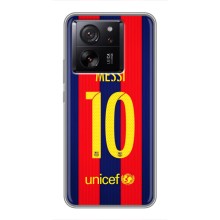 Чехлы Месси для Xiaomi 13T Pro (AlphaPrint) (Messi Barca 10)