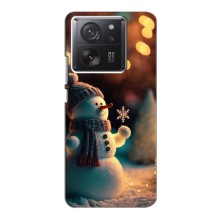 Чехлы на Новый Год Xiaomi 13T Pro (Снеговик праздничный)