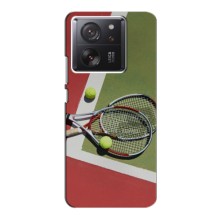 Чохли з прінтом Спортивна тематика для Xiaomi 13T Pro – Ракетки теніс