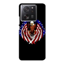 Чехол Флаг USA для Xiaomi 13T Pro – Крылья США