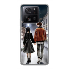 Чехол с дизайном Венздей 2 на Xiaomi 13T Pro – Уэнсдей и Тайлер