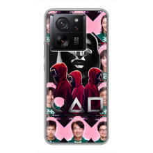 Чехол Гра в кальмара для Xiaomi 13T Pro – Персонажи игры кальмара