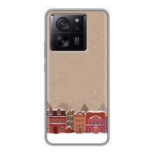 Новорічні, Святкові Чохли для Xiaomi 13T Pro - 2024 год (Зимове місто)