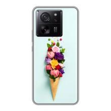 Чехлы с тематикой "ЦВЕТЫ" на Xiaomi 13T Pro (Цветок-мороженное)