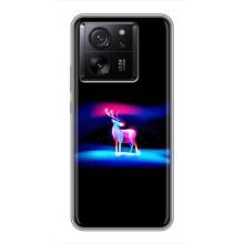 Силиконовый бампер с картинкой животных для Xiaomi 13T Pro (Яркий олень)