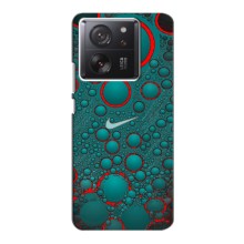 Силиконовый Чехол на Xiaomi 13T Pro с картинкой Nike (Найк зеленый)