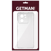 TPU чохол GETMAN Ease logo посилені кути Full Camera для Xiaomi 13T / 13T Pro – Прозорий