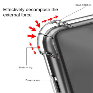 TPU чохол GETMAN Ease logo посилені кути Full Camera для Xiaomi 13T / 13T Pro – Прозорий