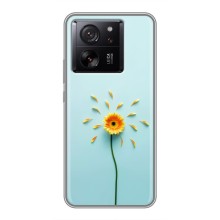 Чехлы с Цветами для Xiaomi 13T (VPrint) (Желтый цветок)