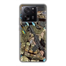 Чехлы с картинкой ЗСУ для Xiaomi 13T (AlphaPrint) (Воїн ЗСУ)