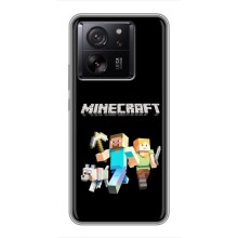 Чехол Майнкрафт на Xiaomi 13T (AlphaPrint) Minecraft (герои Minecraft)