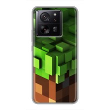 Чехол Майнкрафт на Xiaomi 13T (AlphaPrint) Minecraft (текстура Майнкрафт)