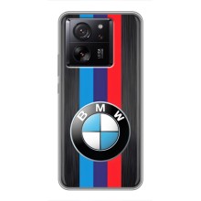 Чехол для Сяоми 13Т - с принтом БМВ (AlphaPrint) (Лого BMW)