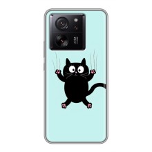 Чохол з принтом для Xiaomi 13T (AlphaPrint) Модні коти (Падаючий кіт)