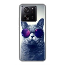 Чохол з принтом для Xiaomi 13T (AlphaPrint) Модні коти (Стильний кіт)