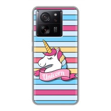 Чехол для Сяоми 13Т - (Единорожки - Новинки) (AlphaPrint) (Unicorn)