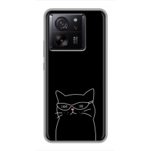 Чохол з малюнком кіт на Xiaomi 13T (Байдужий кіт)