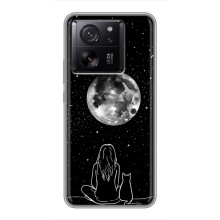 Чохол з малюнком кіт на Xiaomi 13T (Дівчина з котом)