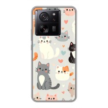 Чохол з малюнком кіт на Xiaomi 13T (Колаж котів)
