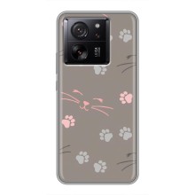 Чохол з малюнком кіт на Xiaomi 13T (Лапи і вуса)