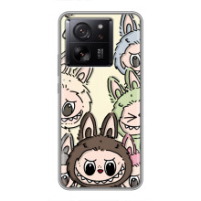 Чехол с Лабубу на Xiaomi 13T – Коллаж Лабубу