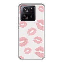 Чехол с розовым рисунком для Xiaomi 13T (Розовые губы)