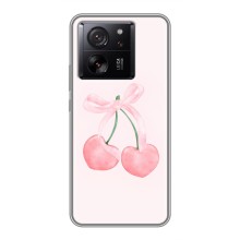 Чехол с розовым рисунком для Xiaomi 13T (Розовые вишни)