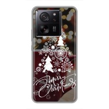 Рождественские Чехлы для Xiaomi 13T (VPrint) (Елочка узорная)