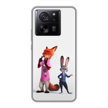 Силиконовый чехол с принтом Зоотрополіс для Xiaomi 13T – Джуди и Ник