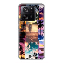 Силиконовый чехол с КАРТИНКАМИ лето для Xiaomi 13T (AlphaPrint) (Летний отпуск)