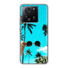 Силиконовый чехол с КАРТИНКАМИ лето для Xiaomi 13T (AlphaPrint) (Взгляд лето)