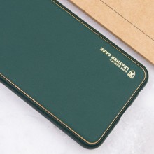 Кожаный чехол Xshield для Xiaomi 14 Pro – Зеленый