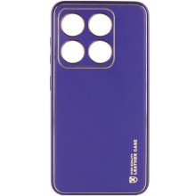 Шкіряний чохол Xshield для Xiaomi 14 Pro – Фіолетовий