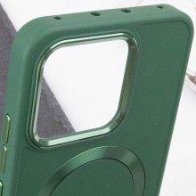 TPU чехол Bonbon Metal Style with MagSafe для Xiaomi 14 Pro – Зеленый