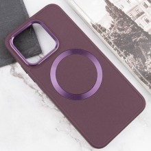 TPU чехол Bonbon Metal Style with MagSafe для Xiaomi 14 Pro – Бордовый