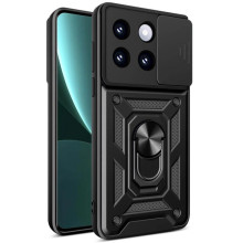 Чохол Ummi Camshield Serge Ring для Xiaomi 14 Pro – Чорний