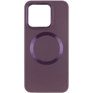 TPU чехол Bonbon Metal Style with Magnetic Fit для Xiaomi 14 Pro – Бордовый