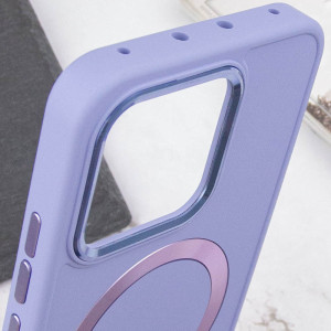 TPU чехол Bonbon Metal Style with Magnetic Fit для Xiaomi 14 Pro – Сиреневый