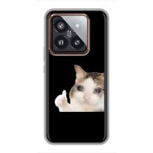 Бампер с принтом Мемы для Xiaomi 14 Pro – Кот в слезах