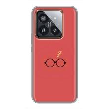 Чехлы с Гарри Поттером для Xiaomi 14 Pro (AlphaPrint) – шрам и очки