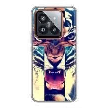 Чехлы с изображением разных животных для Xiaomi 14 Pro (Яркий Тигр)