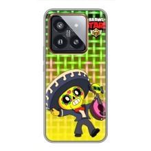 Чехлы Brawl Stars для Xiaomi 14 Pro (AlphaPrint) – Поко в самбреро