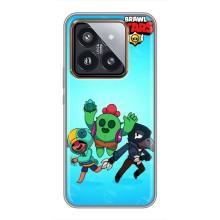 Чехлы Brawl Stars для Xiaomi 14 Pro (AlphaPrint) – Тріо героїв