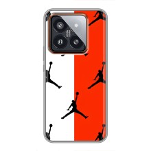 Чохли для Xiaomi 14 Pro - з картинкою JORDAN (AlphaPrint) (Лого Джордан)