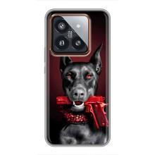 Чехол ДОБЕРМАН для Xiaomi 14 Pro – Доберман злой