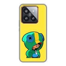 Чехол Бравл Старс для Xiaomi 14 Pro – Леон (LEON)